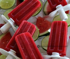 Melon Berry Popsicles with Real Fruit