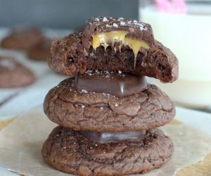 Salted Caramel Brownie Cookies