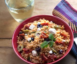 10 Minute Greek Style Couscous Salad