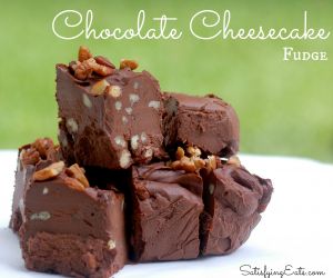 Dark Chocolate Cheesecake Fudge