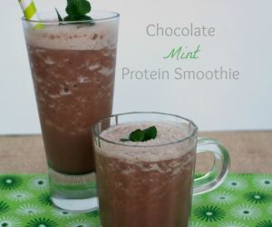 Chocolate Mint Protein Smoothie