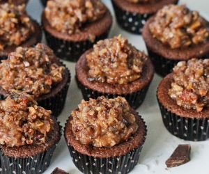 German Chocolate Cake Cupcakes