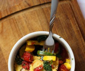 Summer Vegetable Ravioli Skillet