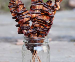 Maple Chocolate Bacon Skewers