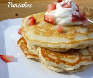 Strawberry Applesauce Pancakes