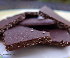 Salted Chocolate Chia Bark 