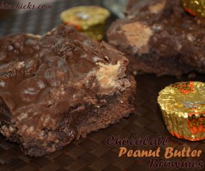 Chocolate Peanut Butter Cup Brownies