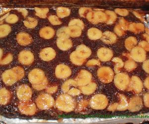 Chocolate Banana Rum Upside Down Cake