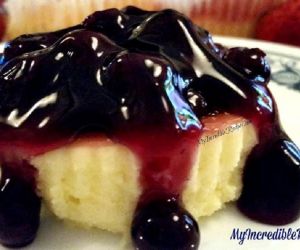 Mini Blueberry Cheesecakes