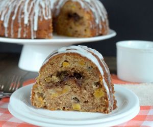 Peach Cinnamon Swirl Bundt Cake