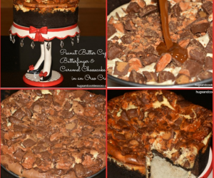 Reeses Butterfinger Caramel Cheesecake