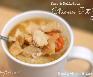 Grain Free:  Low Carb:  Crock Pot Chicken Pot Pie