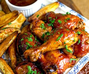 Slow Cooker Fruity BBQ Chicken