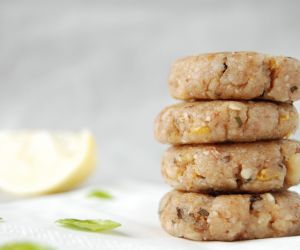 Gluten Free:  Basil Lemon Walnut Cookies