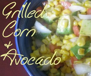 Grilled Corn Avocado Salad with Lime