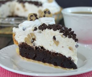 Cookie Dough Cheesecake Brownie Pie