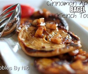 Cinnamon Apple Bagel French Toast