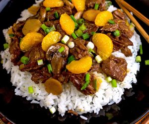 Ginger Beef with Mandarin Oranges