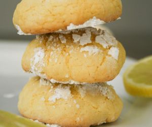 Meyer Lemon Crinkle Cookies