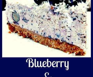 Blueberry White Chocolate Cheesecake