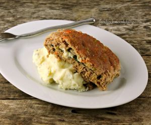 Spinach Fontina Stuffed Turkey Meatloaf