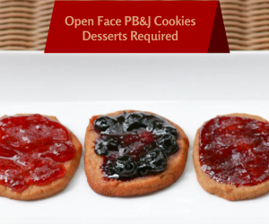 Open Face PBJ Cookies