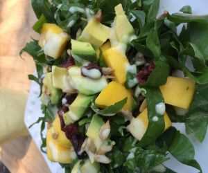 Swiss Chard Mango Salad with Pear