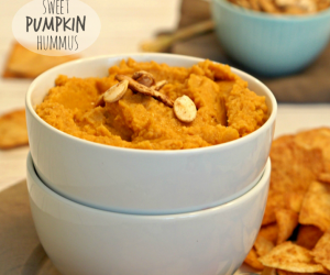 Sweet Pumpkin Hummus with Roasted Pumpkin Pie Seeds