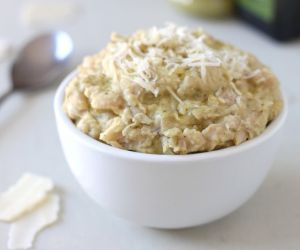 Cheesy Pesto White Bean Mash