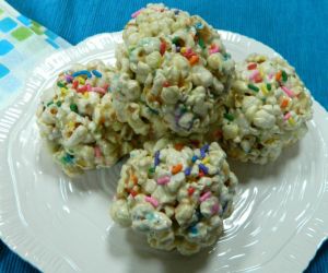 Sassy Funfetti Popcorn Balls