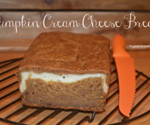 Pumpkin Bread Filled with Cream Cheese