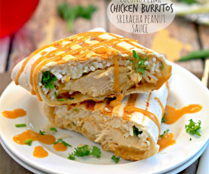 Coconut Lime Chicken Burritos