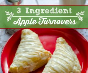 3 Ingredient Easy Apple Turnovers