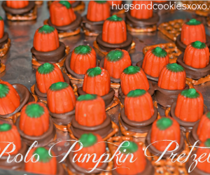 Rolo Pumpkin Pretzels