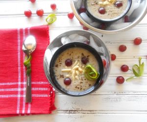 Zucchini Gazpacho with Grapes