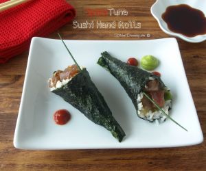 Spicy Tuna Sushi Hand Rolls