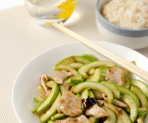 Zucchini & Pork Stir Fry