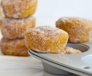 Cinnamon Sugar Mini Pumpkin Muffins