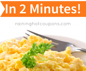 How to make Scrambled Eggs in 2 Minutes