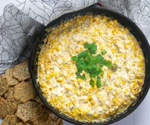 Roasted Hatch Chile Creamy Corn Dip