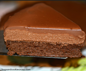 Frozen Chocolate Mousse Layer Cake