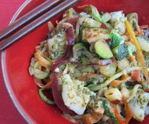 Zucchini Noodles with Seaweed Pesto