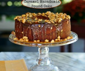 Caramel Macadamia Pound Cake