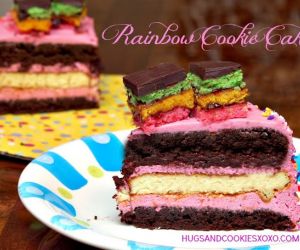 Rainbow Cookie Cake