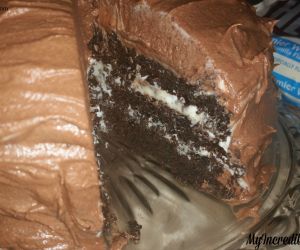 Hershey's Chocolate Cake with Cream Cheese Filling
