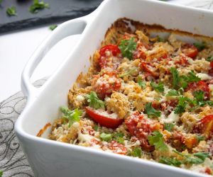 White Pizza Quinoa Bake