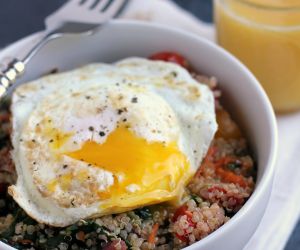 Swiss Chard Quinoa Breakfast Bowl