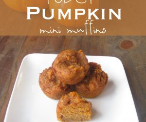 Fudgy Pumpkin Mini Muffins