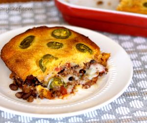 Chili Cornbread Pot Pie