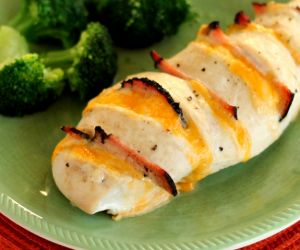 Cheesy Hasselback Chicken